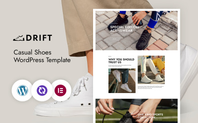 Drift – Cipőbolt WordPress CMS Elementor sablon
