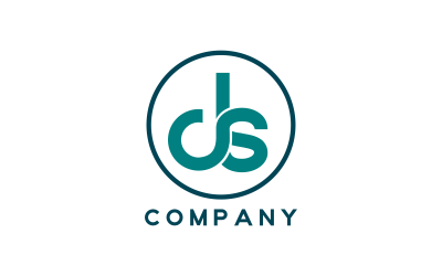 DS Letter Custom Design Logo Template
