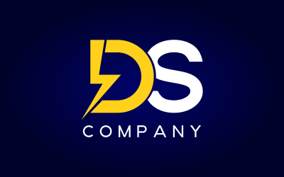 DS Letter Unique Design Logo Template