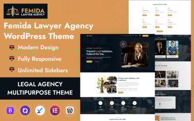Femida - Tema WordPress per agenzia legale