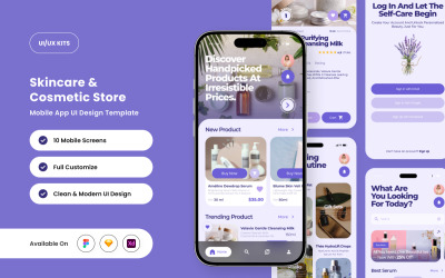 Lavisté – Beauty Store App UI-ontwerpsjabloon
