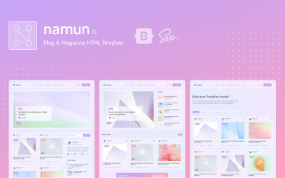 Namun – HTML-Vorlage für Blogs und Zeitschriften