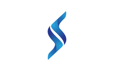 S Harfi Logosu iş Simgesi illüstrasyon tasarımı Şablonu v.23
