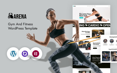 Šablona Elementor pro WordPress CMS Arena pro posilovny a fitness