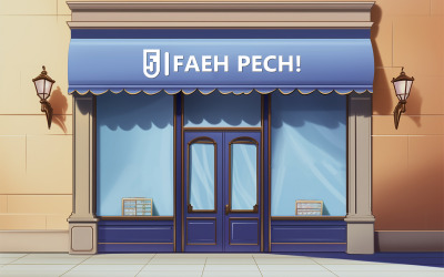 Store front mockup | Store front logo mockup