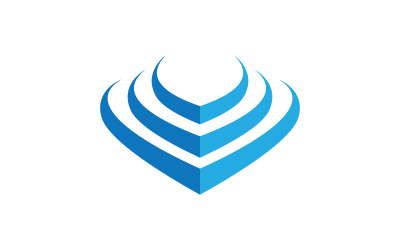 V simgesi İş Logosu Şablonu tasarım çizimi v.5