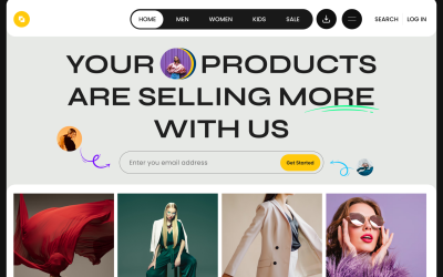 Alpha - Ecommerce Website Hero