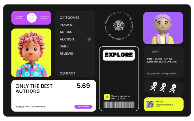 Author - Sales Website Hero UI