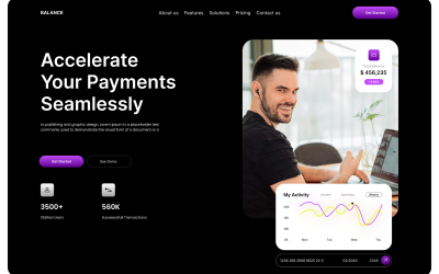 Balance - Business Website Hero