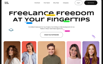 Basework - Héros du site Web indépendant
