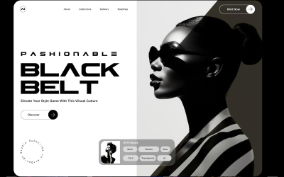 BlackBelt Fashion Website Hero
