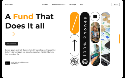 Cen - Hero-gebruikersinterface voor fondsenwervingswebsites