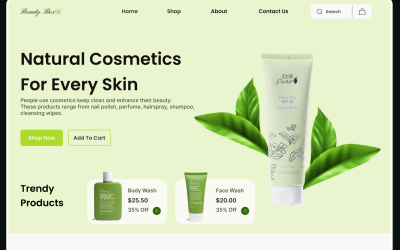 Cosmetics -  Business Website Hero