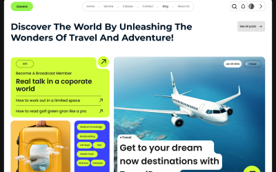 Covera - Seyahat Web Sitesi Kahramanı