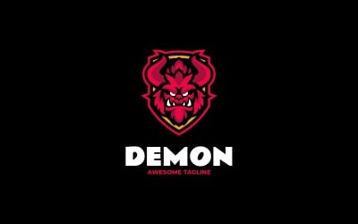 Demon Esport Mascot Logo Design
