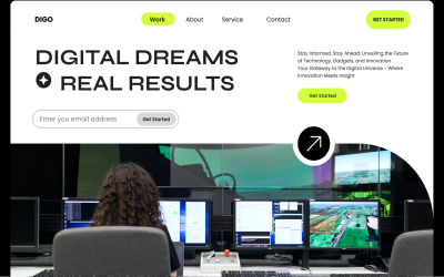 DigiCon - Digital marknadsförings webbplatshjälte