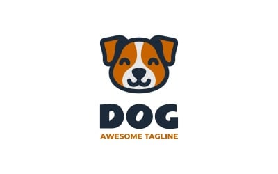 Dog Mascot Logo Design Template 364