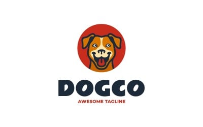 Dog Mascot Logo Design Template