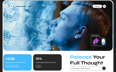 3D Render  Business Website Hero