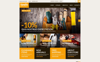 "Handyman's Tools VirtueMart Template" VirtueMart Template №52384