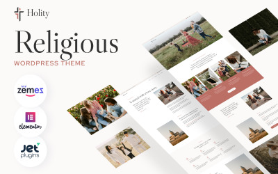 Holity - kyrka och religiöst WordPress-tema