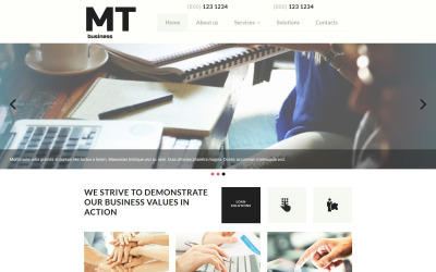 Moto CMS 3 Template für Beratung #52343