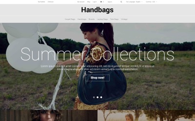 Responsive Handbag Responsive Magento Theme #52324