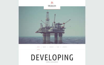 Responsywny motyw WordPress Oil Gas Company WordPress Theme #52359
