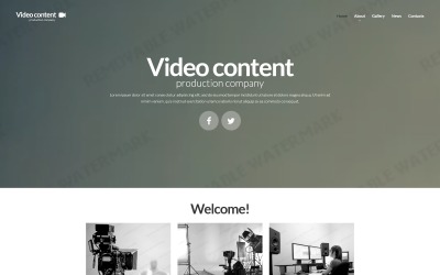 Reszponzív Video Production Weboldal sablon 52335