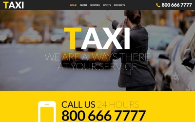 Taxi reagující šablona webu