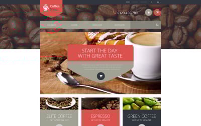 Tema de PrestaShop para tienda de café