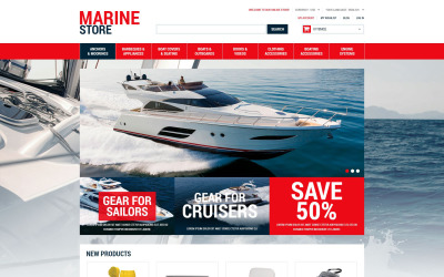 Tema Magento "Marine Supplies" #52389