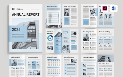 Annual Report | Microsoft Word &amp;amp; Adobe Indesign