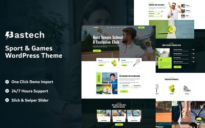 Bastech - Sport &amp;amp; Games WordPress Theme