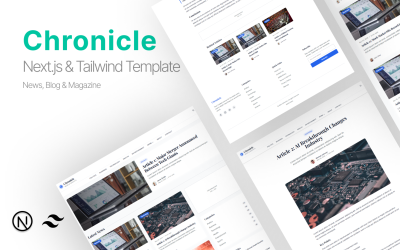 Chronicle - Nieuws, blog en magazine Next.js &amp;amp; Tailwind-sjabloon