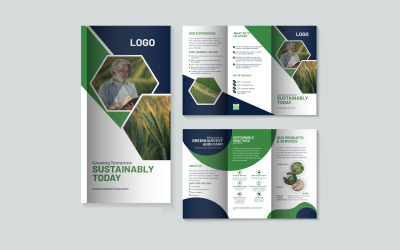 Designvorlage für eine Agro Farm-Mehrfachbroschüre