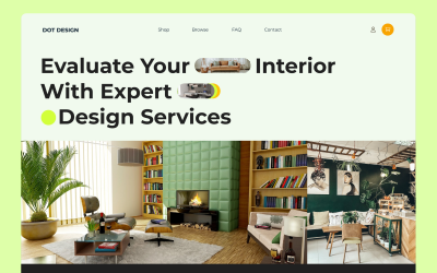DotDesign - Site Hero de Serviço de Design de Interiores