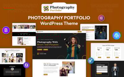 Fotografiportfolio Elementor WordPress-tema