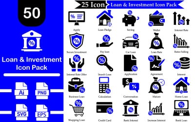 Loan And Investment Icon Pack