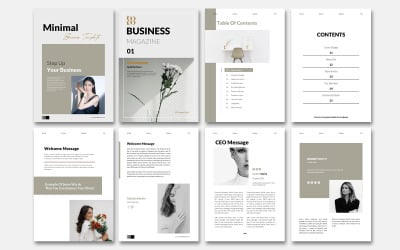 Minimal Magazine Business Keynote Template