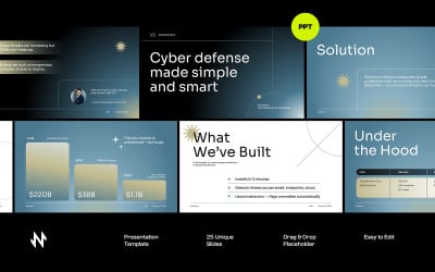 Slacky Cybersecurity Pitch Deck PowePoint