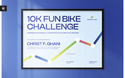 Certificato dell&amp;#39;evento Blue Bike