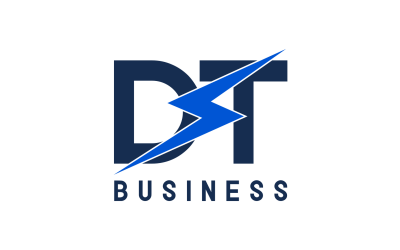 DT Letter Initials Logo Design Template