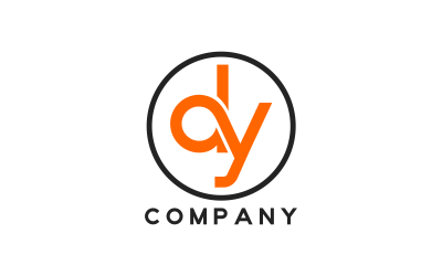DY Letter Unique Design Logo Template