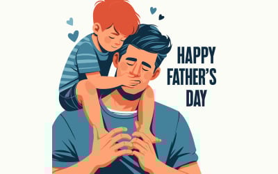 Fathers Day Vector Illustration