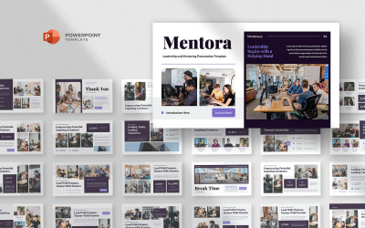 Mentora - Шаблон Powerpoint для обучения лидерству