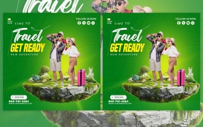 Travel agency social media design