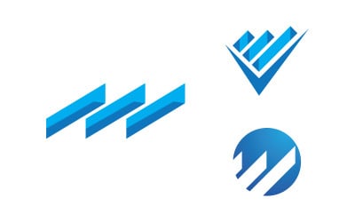 Business growth Finance concept logo illustration design v.81