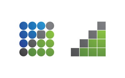 Business growth Finance concept logo illustration design v.82