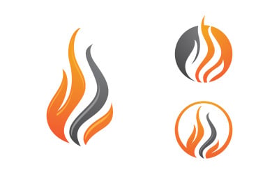 Flames Logo icon illustration vector design template vv.93